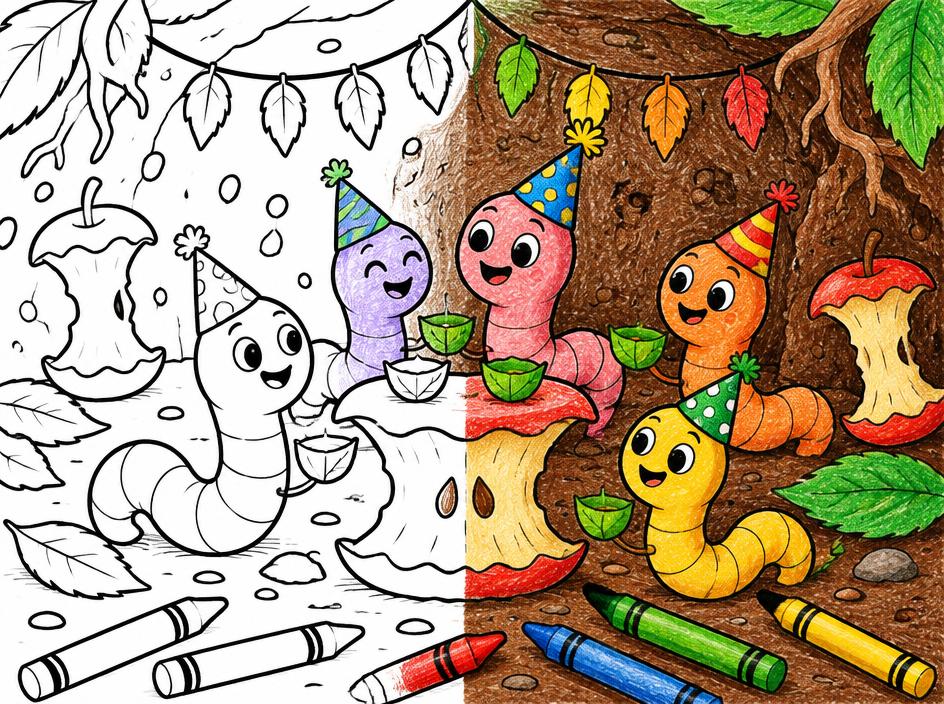 Cover of Colour the Compost Worms