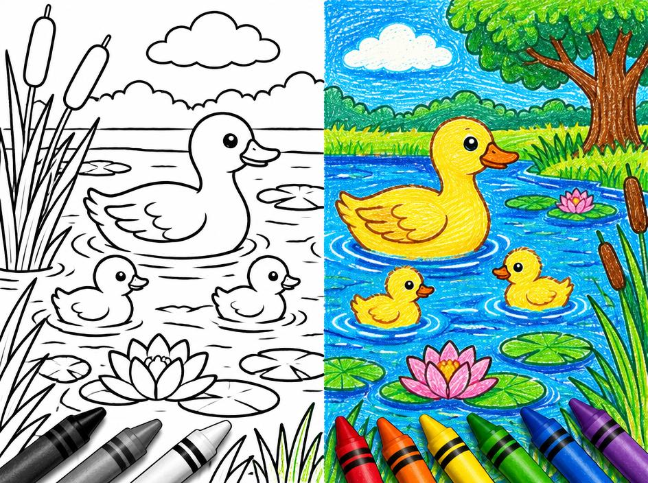 Cover of Colour the Duck Pond