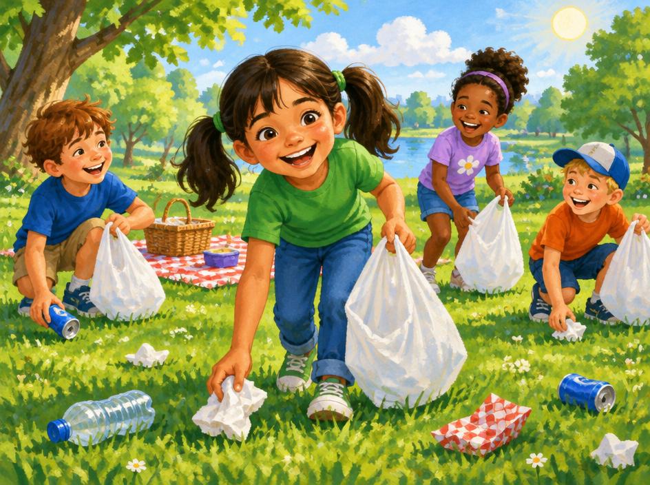Cover of The Picnic Clean-Up Game